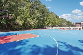 A basketball court 